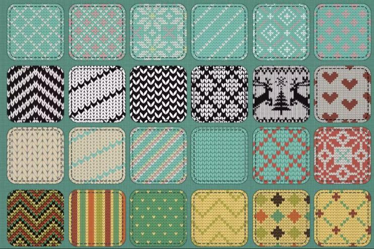 30 Seamless Knit Textures Design