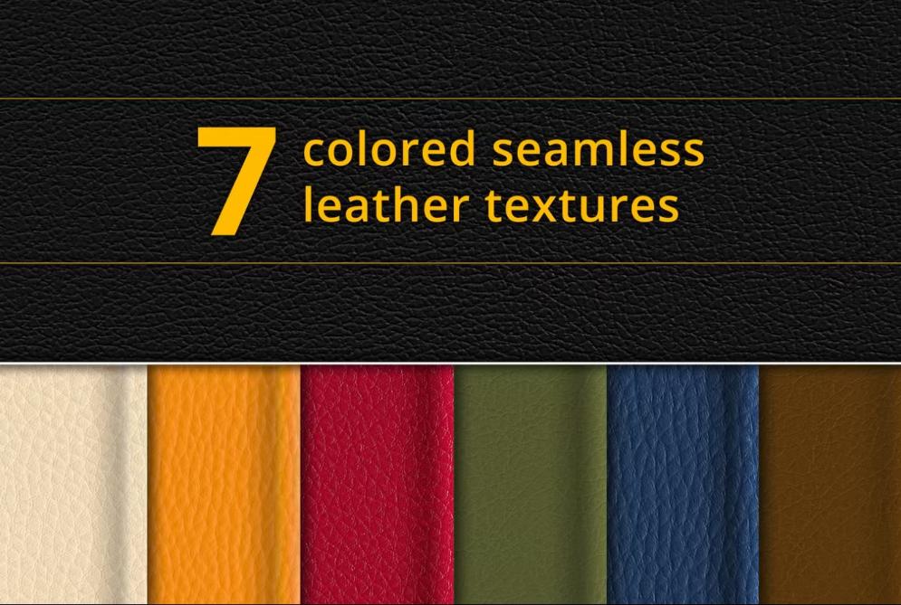 7 Colored Seamless Textures Set