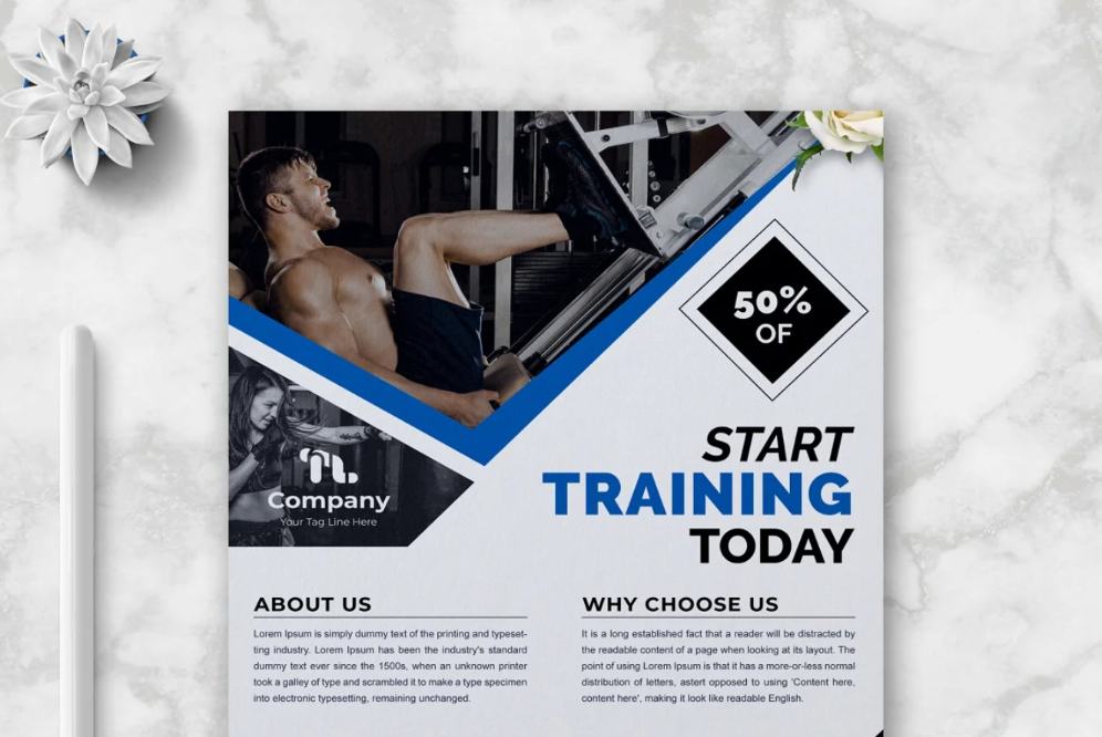 Body Building Promotional Flyer