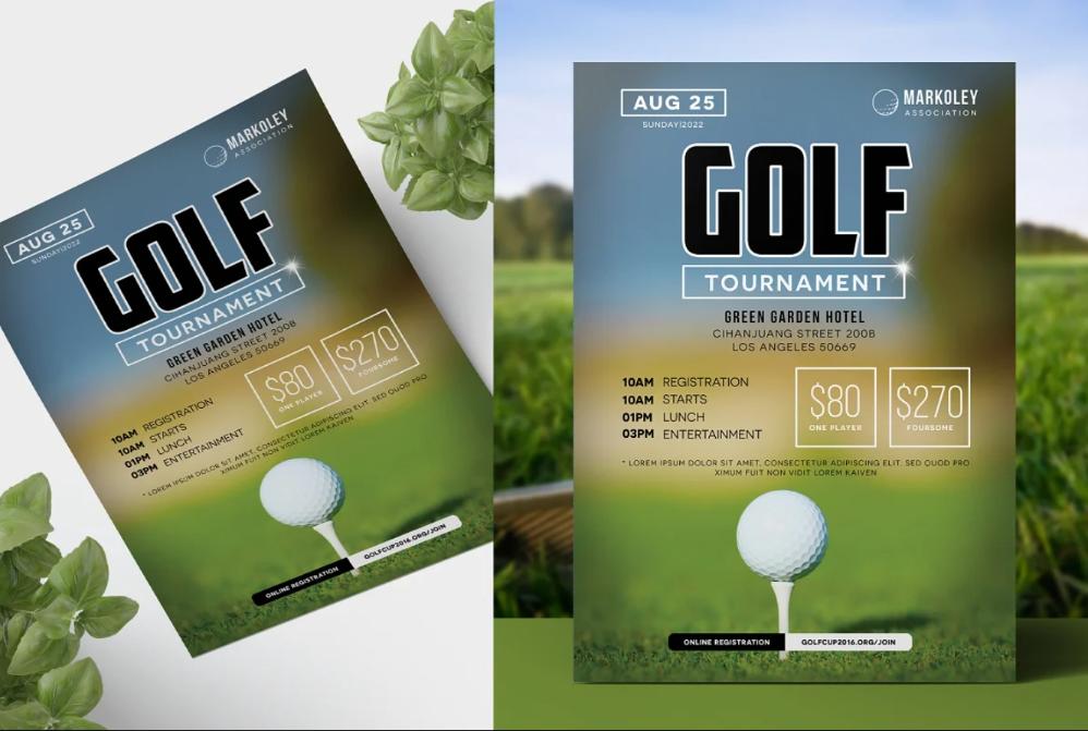 Charity Golf Event Flyer Design