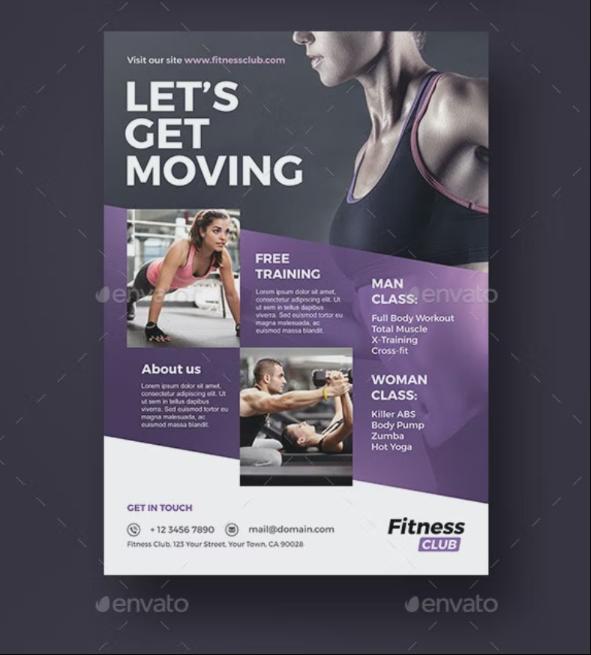 Customizable Gym Advert Flyer