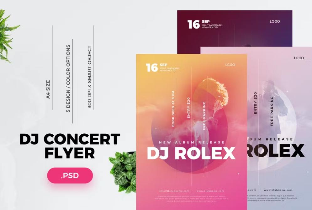 DJ Concert Flyer and Poster