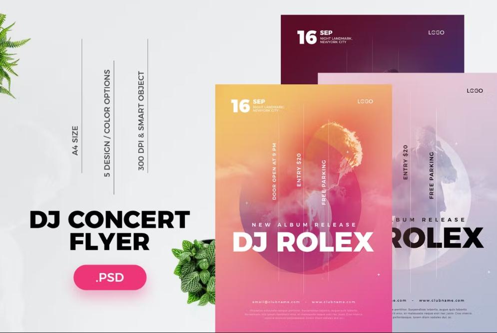DJ concert Promotional Poster