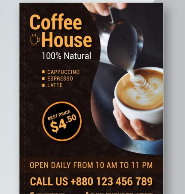 Free Coffee House Flyer Design