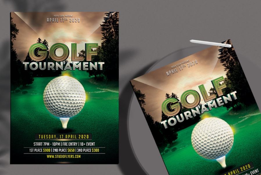 Free Golf Tournament Poster Design