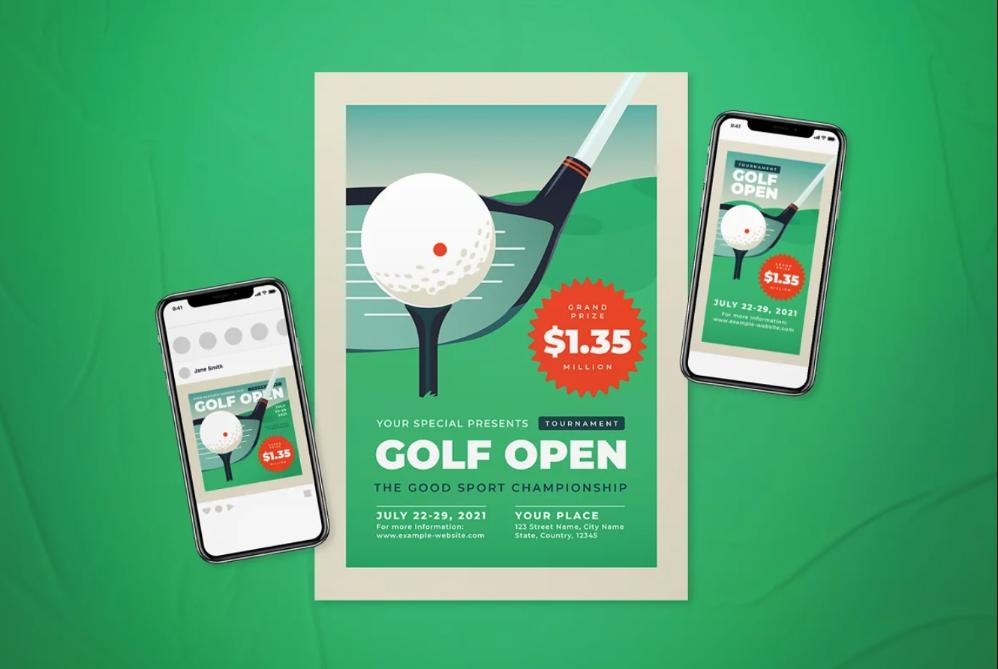 Golf Tournament Promotional Set