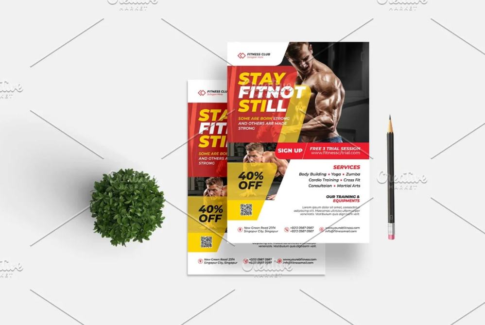 Gym Business Flyer Template