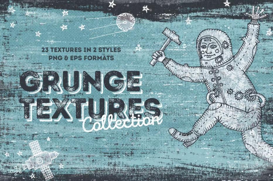 Hand Drawn Grunge Textures Pack