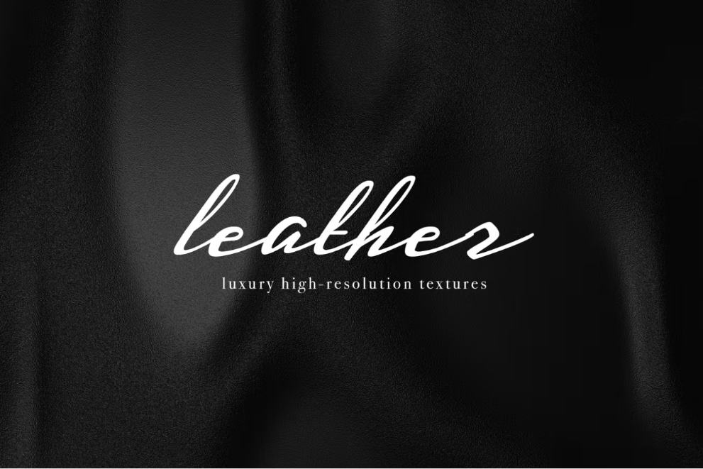 High Resolution Leather Background Set