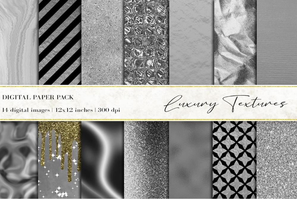 Luxury Foil and Silver Textures