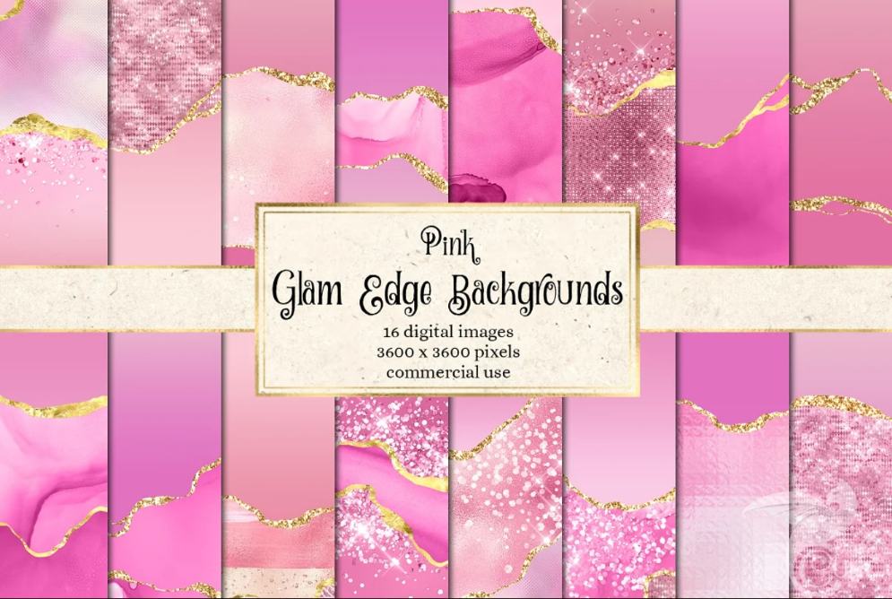 Pink Glam Luxury Digital Papers