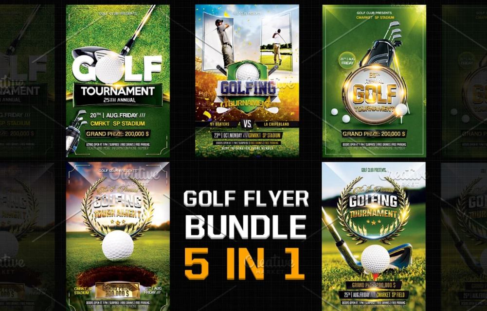 Professional Golf Flyer Bundle