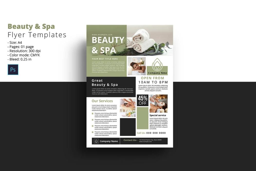 Spa and Beauty Flyer Template