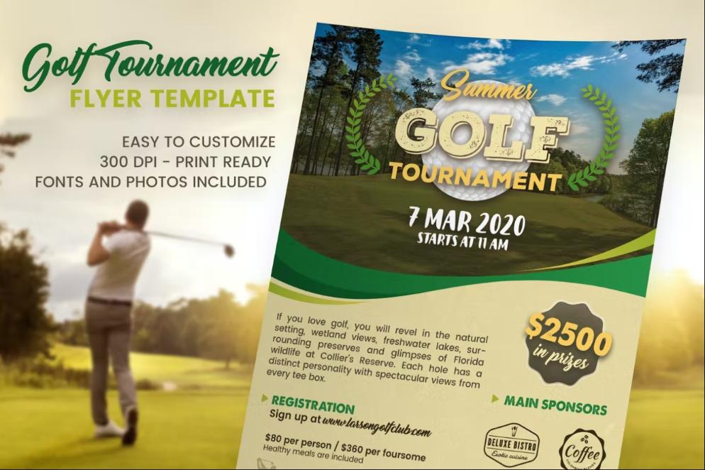 Summer Golf Tournament Poster