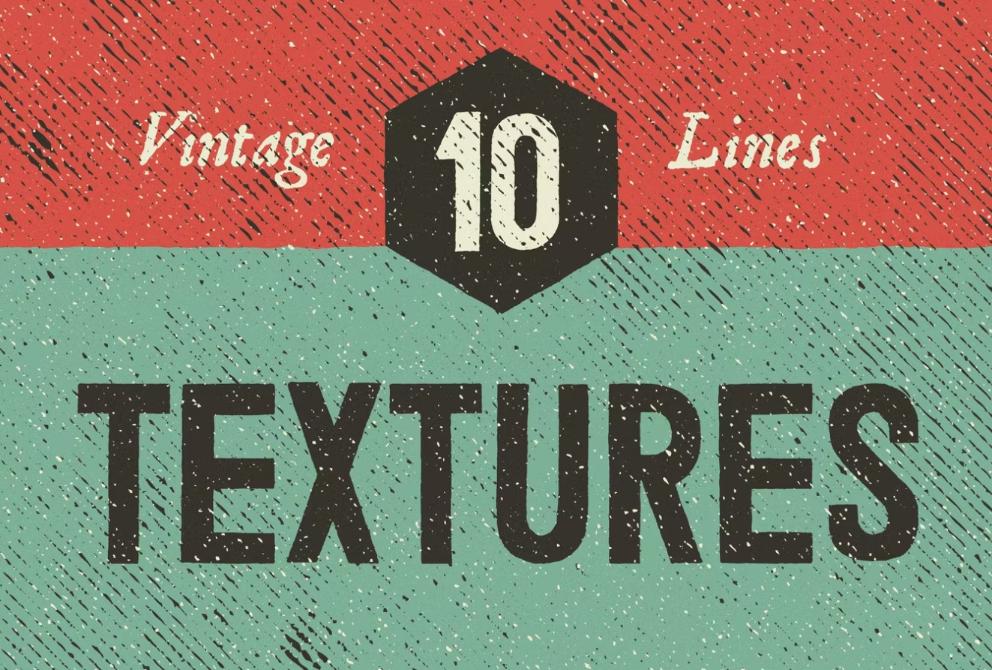 Vintage Lines Textures Set