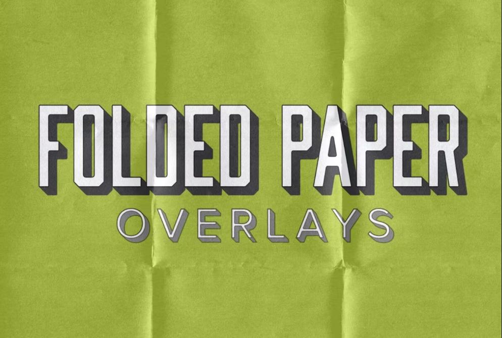 24 High Resolution Folded Paper Textures