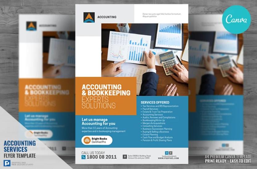 Accounting Services Flyer Canva