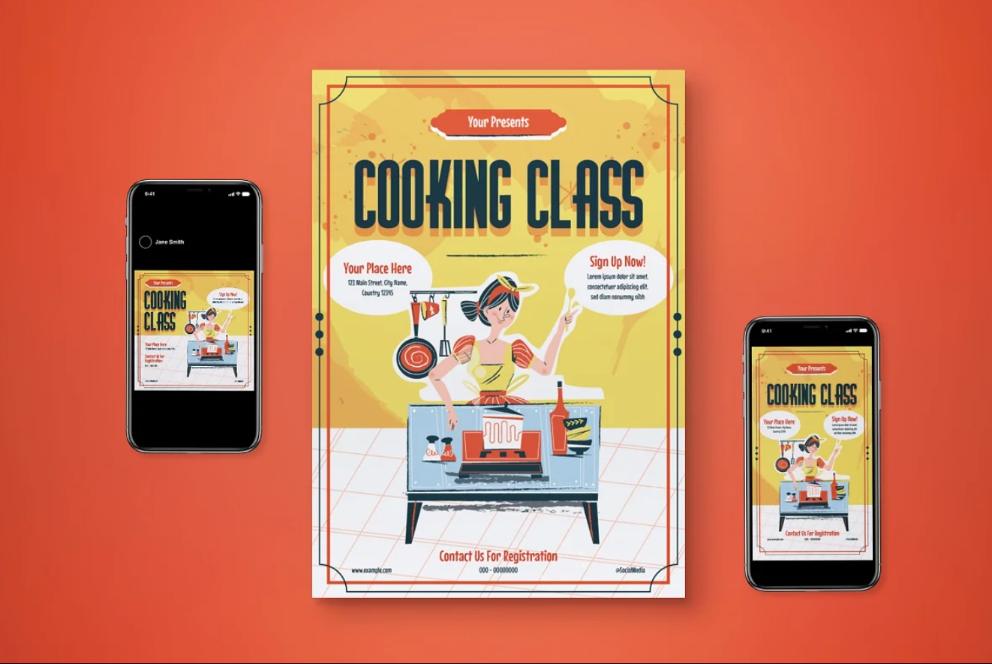 Ai and PSD Cooking Flyer