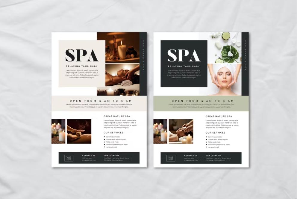 Ai and PSD Flyer for Spa