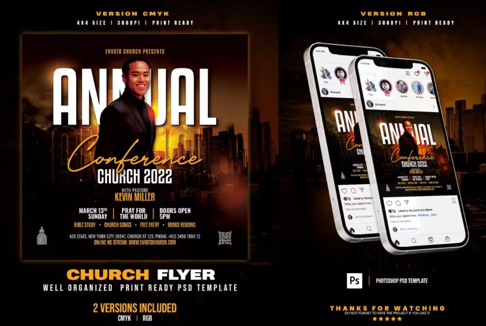 Annual Church Conference Flyer Template