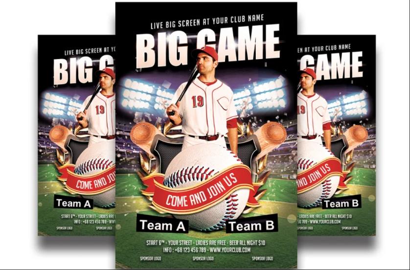 Baseball Promotional Flyer Design
