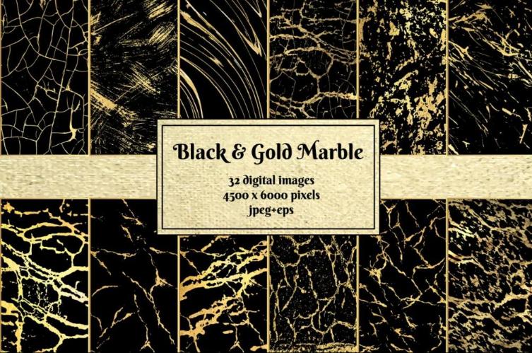 Black and Gold Marble Backgrounds