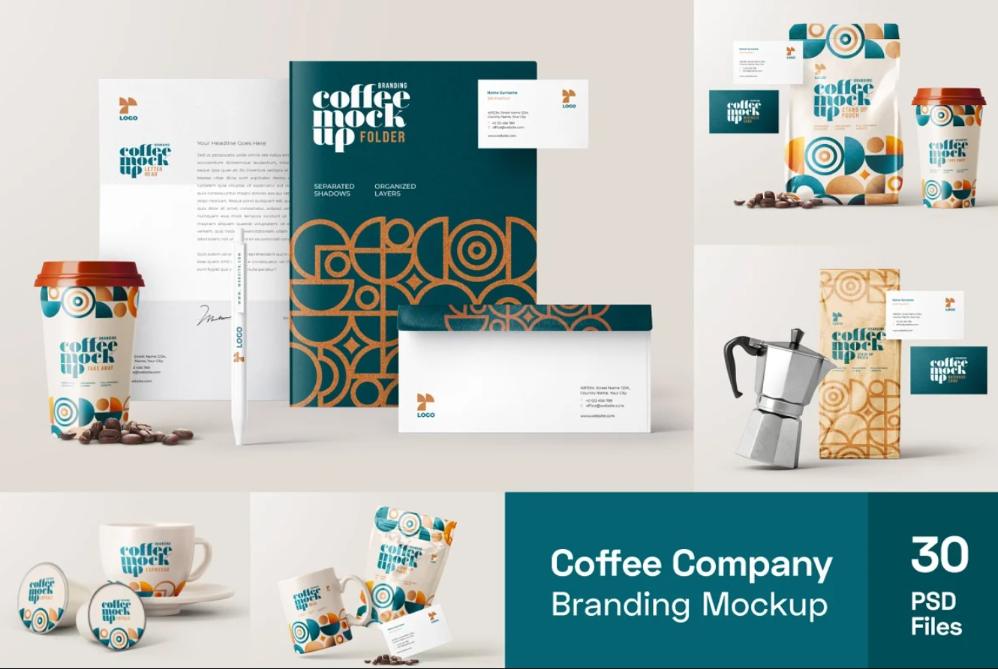 Coffee Company Branding Mockup Bundle
