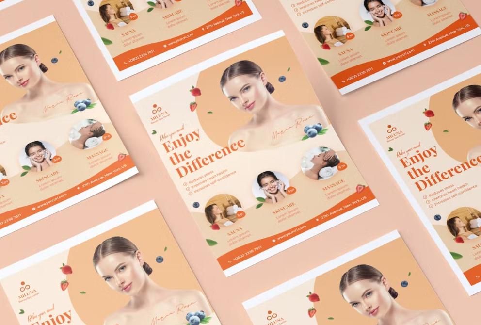 Colorful Spa Promotional Flyer Template