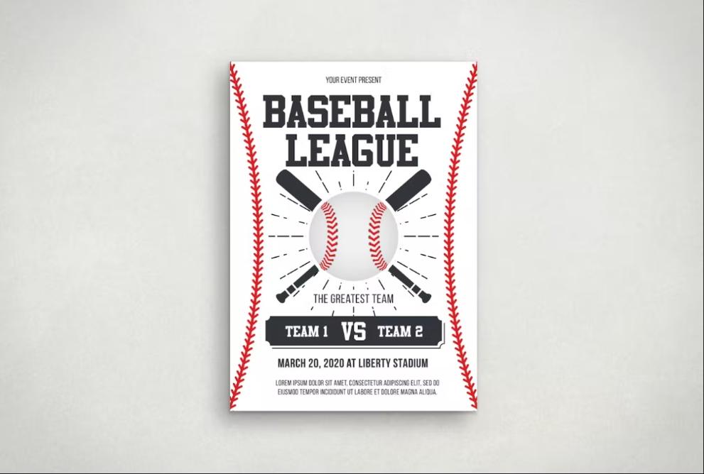 Creative Baseball Flyer Template
