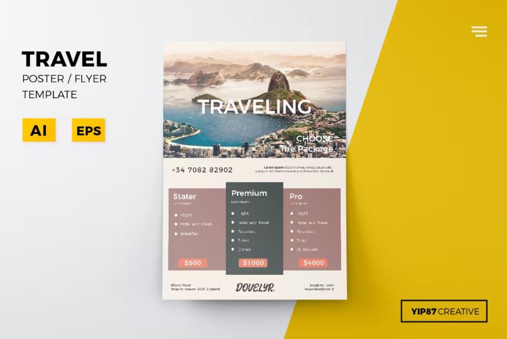 Creative Travel Agency Poster Design