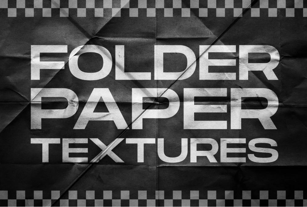 Crumpled Paper Textures Set