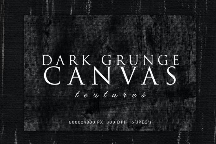 Dark Grunge Canvas Background