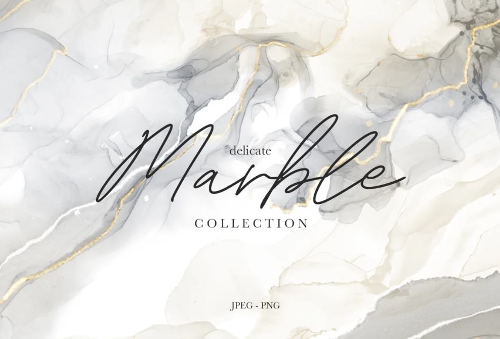 Delicate Marble Textures Set