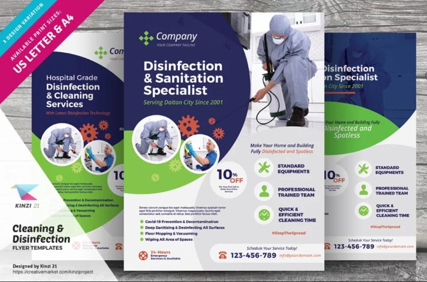 Disinfection and Sanitation Expert Flyer