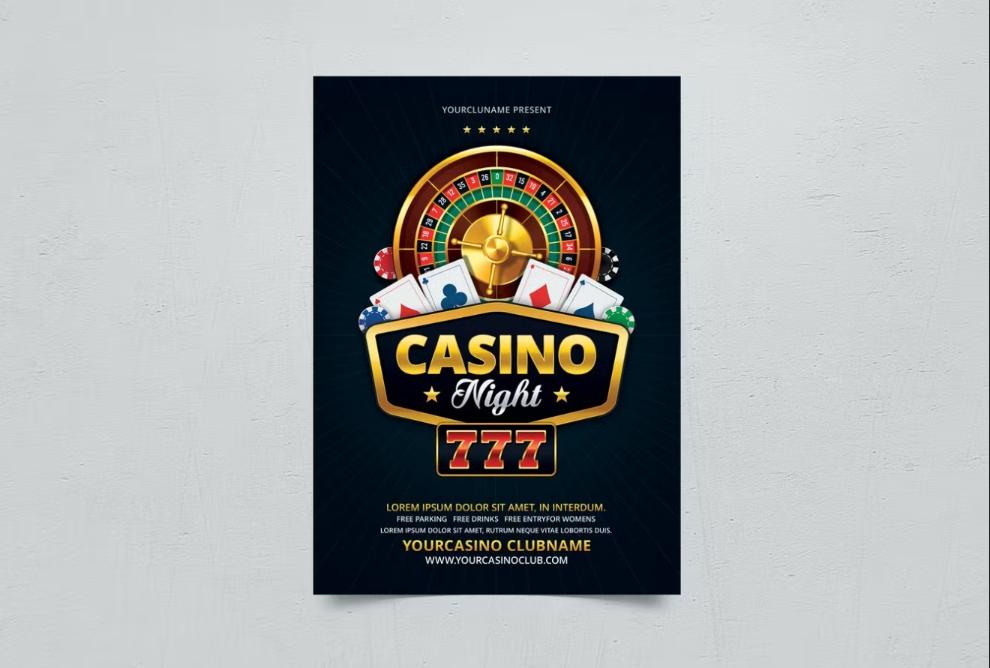 Elegant Casino Night Flyer Design