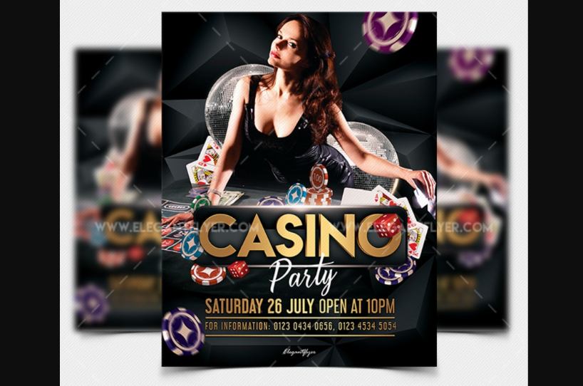 Free Casino Night Poster Template