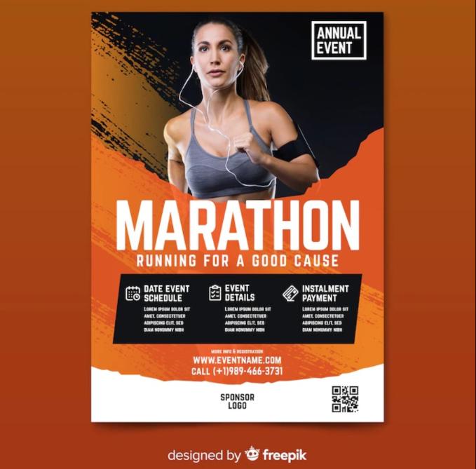 Free Running Event Flyer Template
