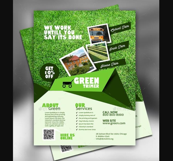 Garden and Lawn Business Poster
