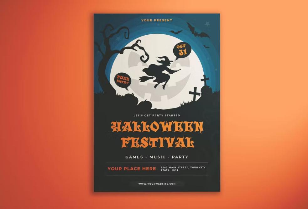 Halloween Festival Flyer Template