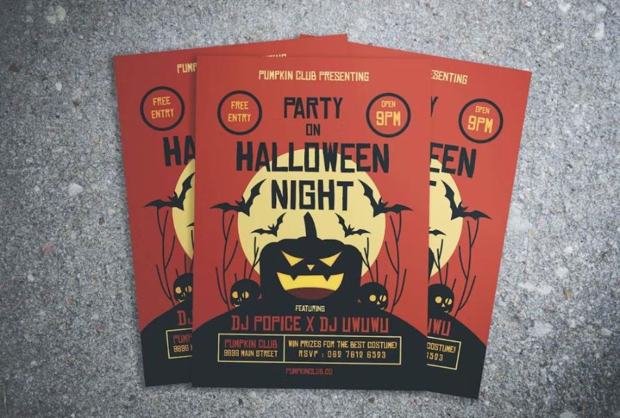 Halloween Night Poster Design