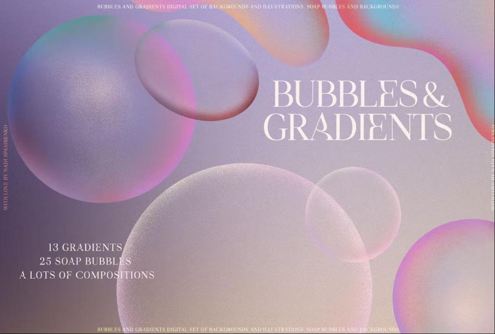 High Quality Bubble and Gradients Set