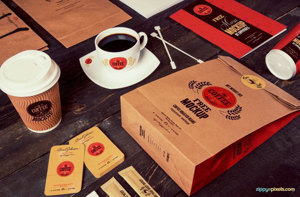 High Quality Coffee Packaging Mockup