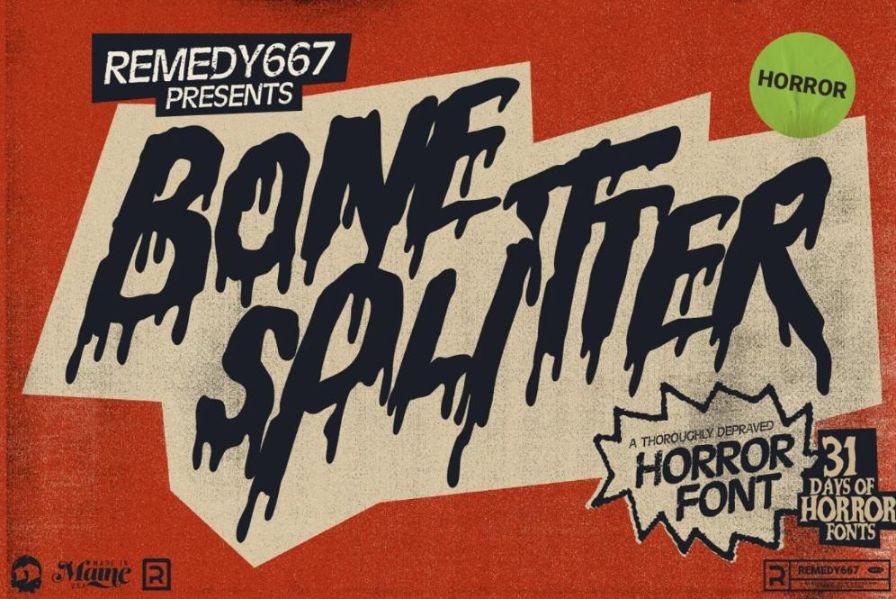 Horror Bloody Style Font