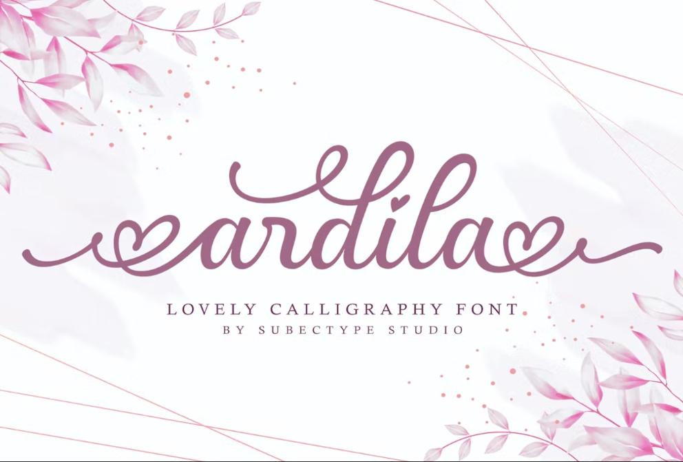 Lobvely Calligraphy Style Typeface