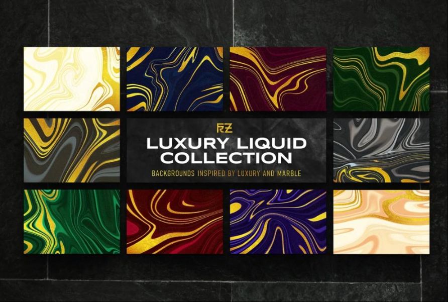 Luxury Liquid Gold Textures