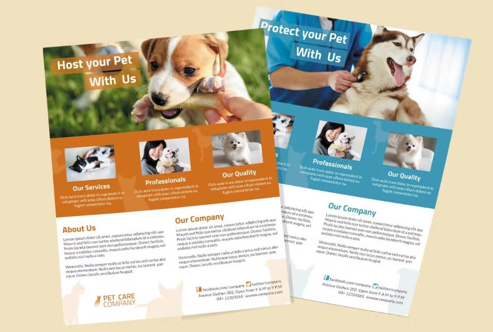Pet Care Flyer Template