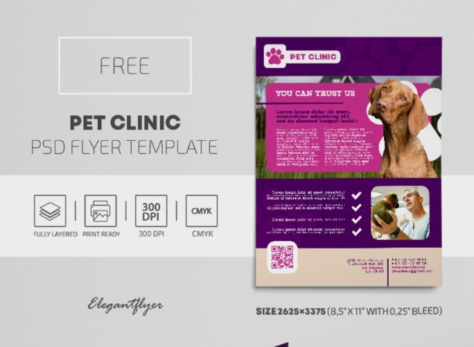 Pet Clinic Poster Layout