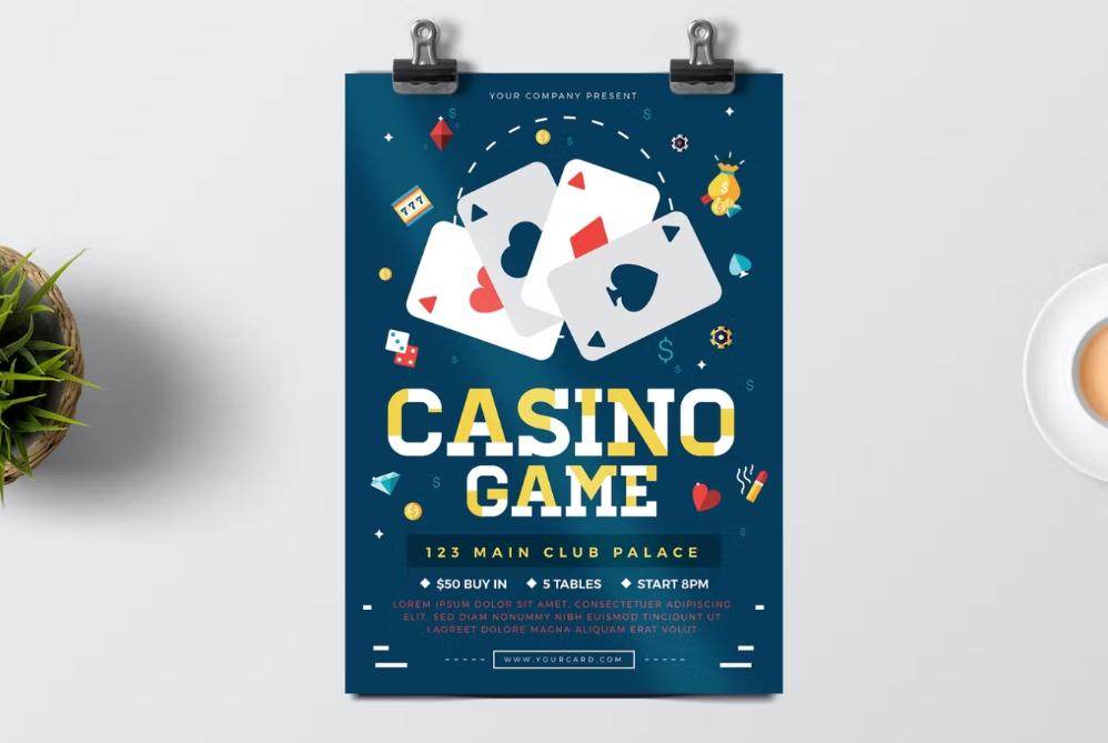 Professional Casino Game Flyer Design