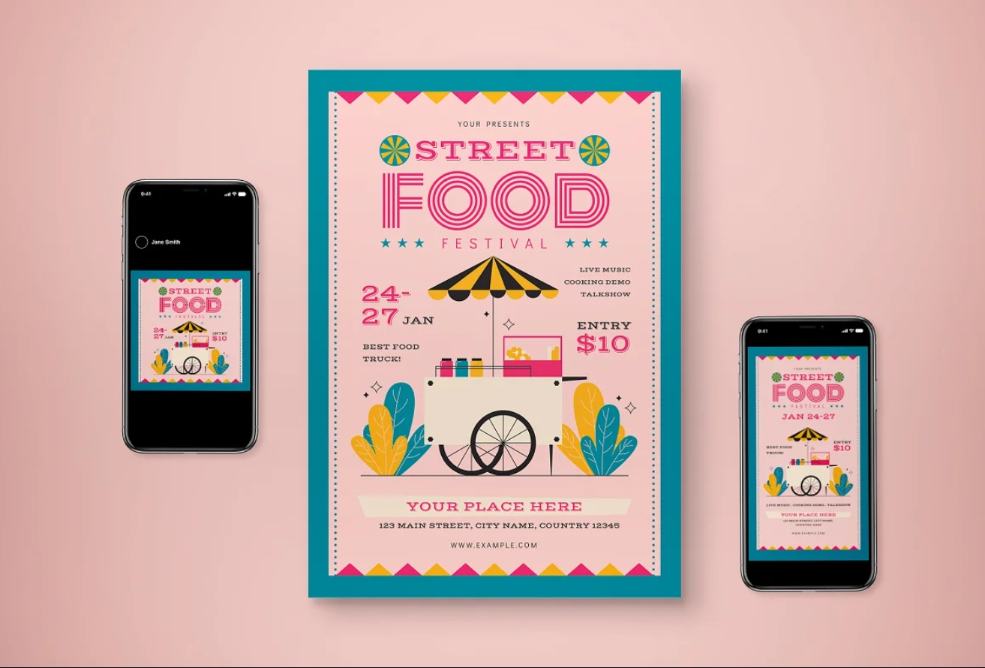 A4 Food Fest Flyer Template