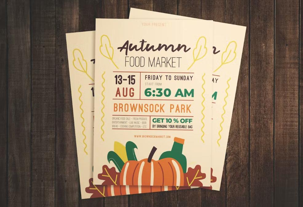 Autumn Food Flyer Template
